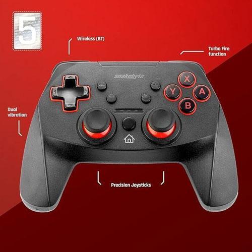 Actual product image Snakebyte Switch Controller Wireless Gamepad RGB S (Switch)