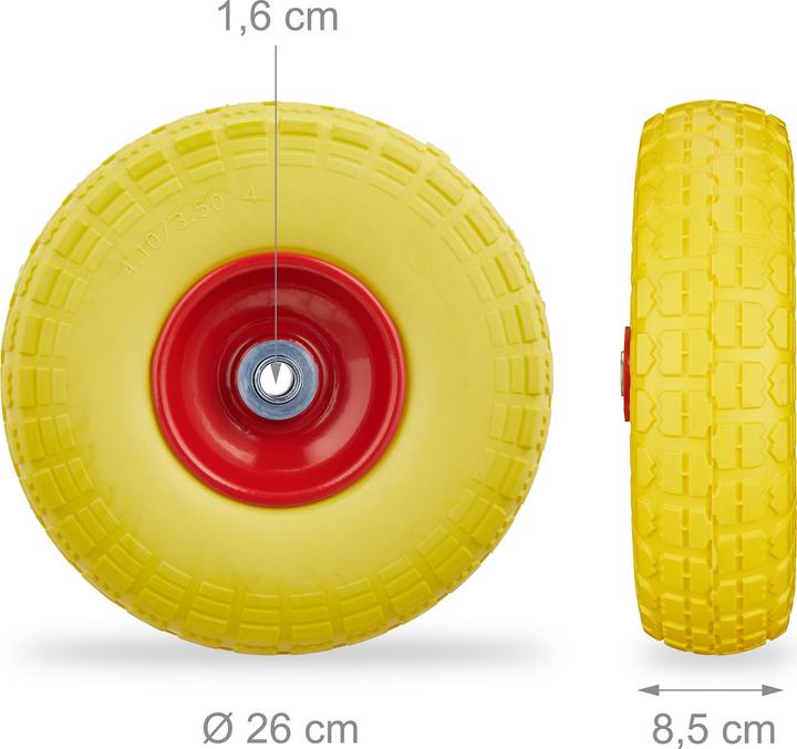 Image du produit Relaxdays Roue pour diable (150 kg)