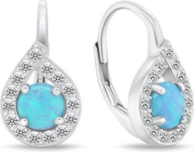 Image du produit Brilio Argent - Boucles d'oreilles argent avec opales EA753WLB