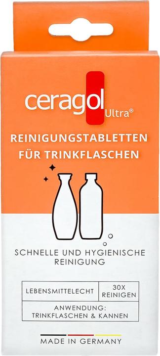 Actual product image Ceragol ultra Drinking Bottle Cleaner Cleaning Tablets