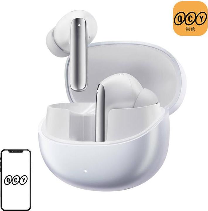 Image du produit QCY TWS MeloBuds Pro HT08 Casque, ANC (blanc) (ANC, 34 h, Sans fil)