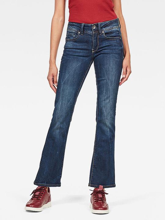 Actual product image G-Star Midge Saddle Mid Bootleg Jeans neutro dk aged (W26/L32)