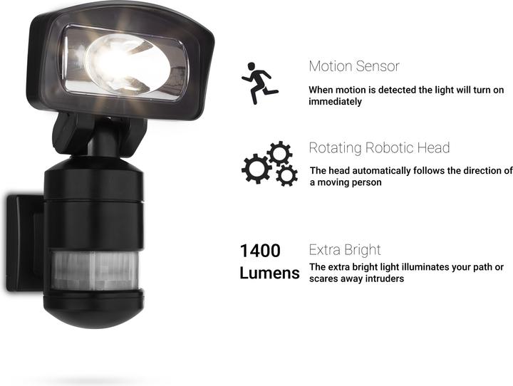 Produktbild Smartwares FSL-80114 LED-Aussenstrahler mi (1400 lm, IP44)