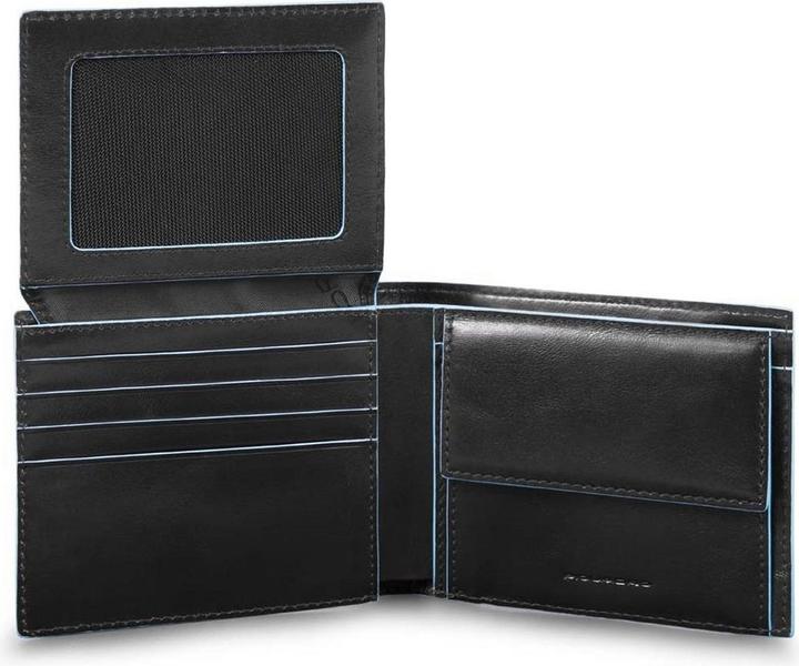 Image du produit Piquadro Blue Square - Portefeuille pour homme avec rabat, fenêtre d'identification et pochette à monnaie