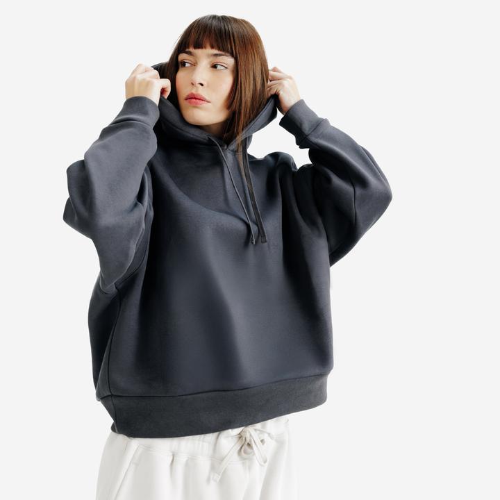 Image du produit Decathlon Sweat à capuche femme, Elementals, gris (M)