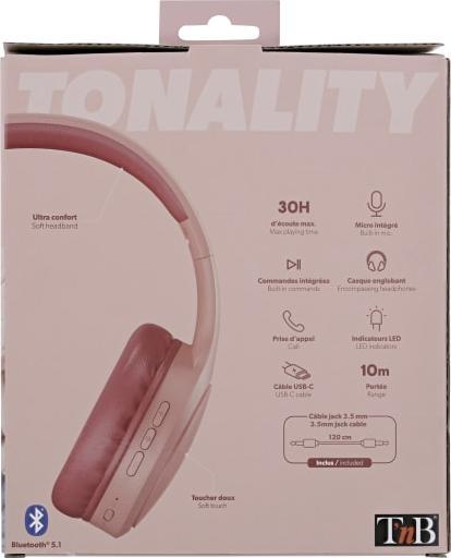 Actual product image T'nB Headphones (No noise cancelling, 30 h, Wireless)
