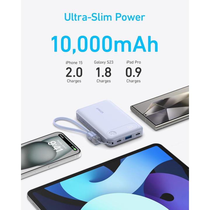 Produktbild Anker Batterie externe USB Powercore - 10000mAh 22,5W (Noir) (10000 mAh, 22.50 W, 22.50 Wh)