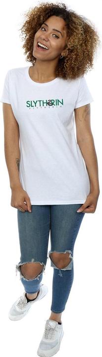 Actual product image Womens/Ladies Slytherin Text Cotton T-Shirt (L)