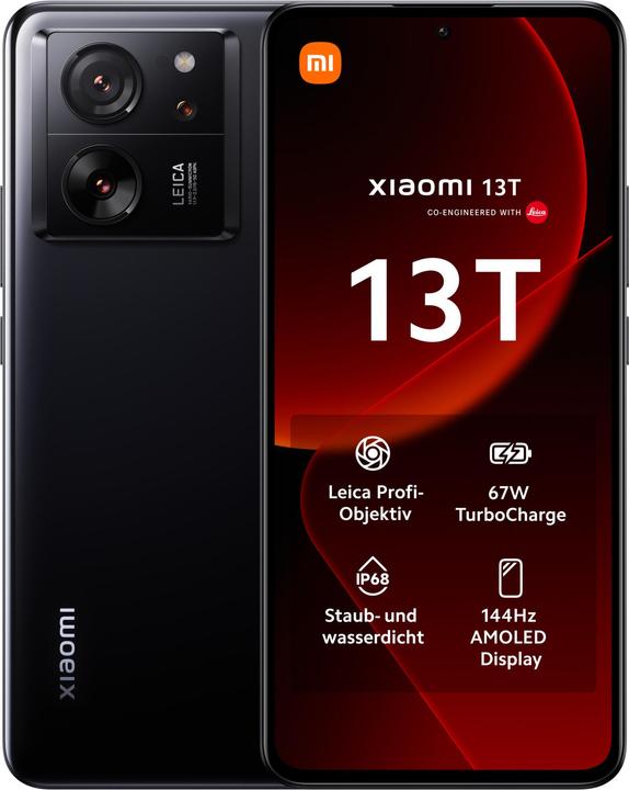 Produktbild Xiaomi 13T (256 GB, Black, 6.67", Dual SIM, 50 Mpx, 5G)