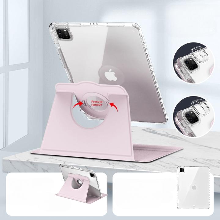 Image du produit Cover-Discount iPad Pro 13 2024 - Étui pivotant 2en1 avec dos + couvercle (iPad Pro 13 2024 (M4))