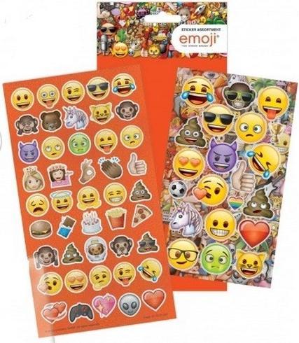 Produktbild Emoji Sortierte Designs Blatt mit Stickern 2erPack Folie Papier