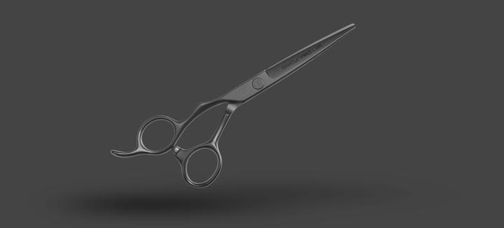 Actual product image Olivia Garden Silkcut PRO 5.75" LH Hair Cutting Scissors Matt Black (14.61 cm)