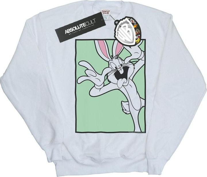 Actual product image Looney Tunes Mens Bugs Bunny Funny Face Sweatshirt (M)