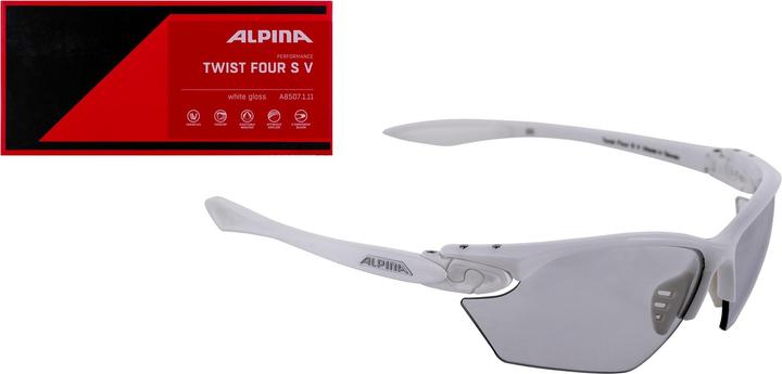 Actual product image ALPINA SPORTS Twist Four S VL+ (White, Black)
