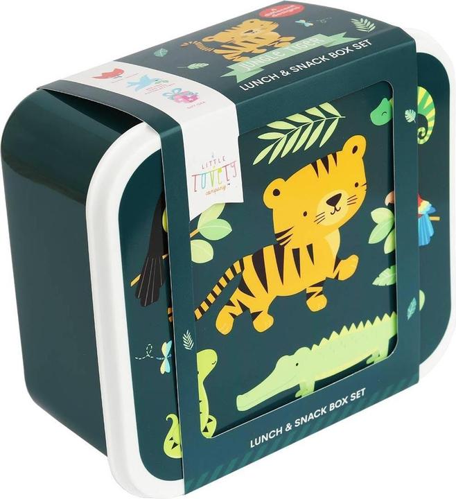 Actual product image A Little Lovely Company Lunch & Snack Box Jungle Tiger SBSEJT20