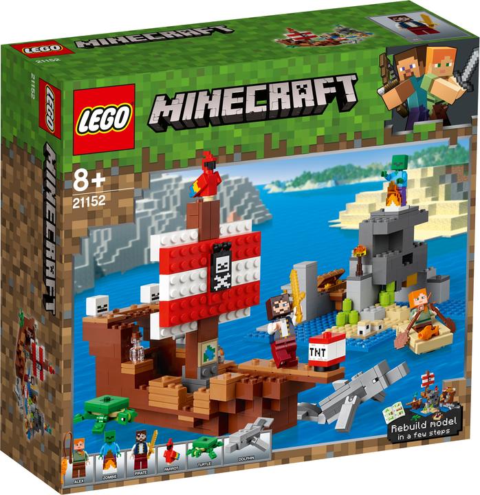 Image du produit LEGO L'aventure du bateau pirate (21152, LEGO Minecraft)