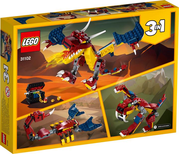 Actual product image LEGO Fire Dragon (31102, LEGO Creator 3-in-1)