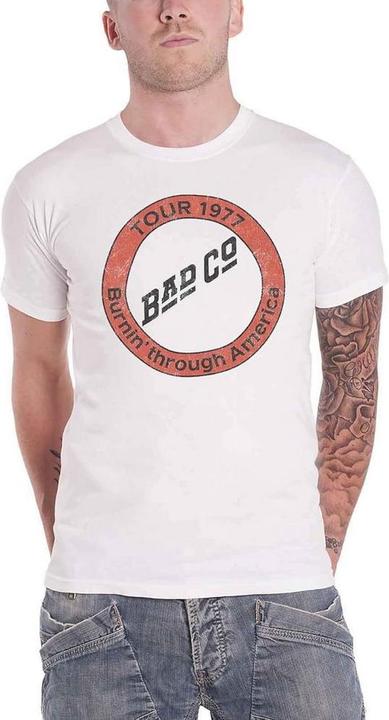 Immagine prodotto Bad Company Maglietta in cotone da adulto Burnin' Through America (M)