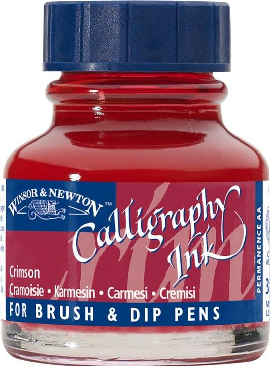 Winsor & Newton Ink Calligraphy Ink crimson (Inkwell, Red)