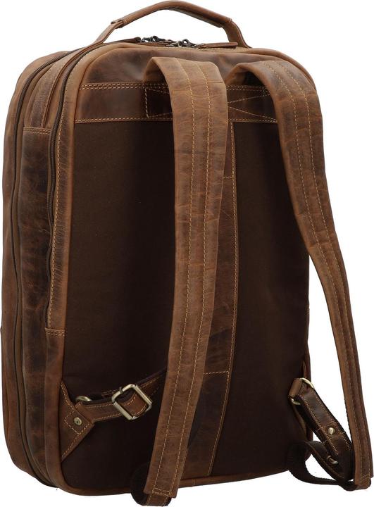 Actual product image Greenburry Vintage Reiserucksack Leder 48 cm Laptopfach (24 l)