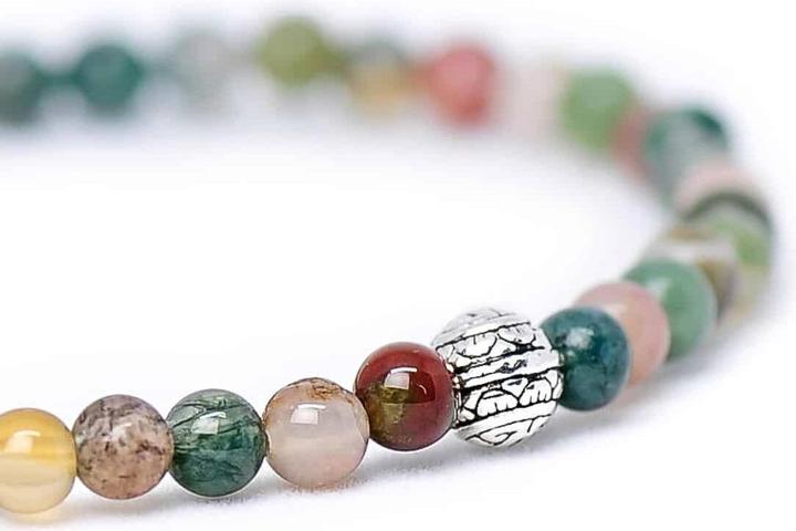 Image du produit Balibay Mornas (20 cm, Argent sterling 925, Agate de mousse, Agate, Pierre précieuse)