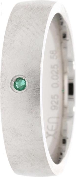 Image du produit Xen Bague ruban avec émeraude env. 0,025 ct. (58, Argent 925)