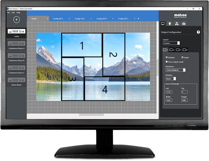 Produktbild Matrox QuadHead2Go 4K Q155 (HDMI/HDMI)