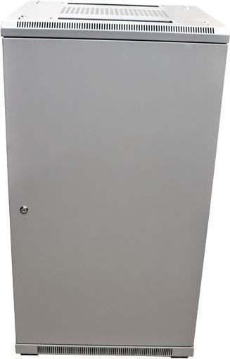 Produktbild Allnet 19 Schrank 12HE B600 / T600mm *lichtgrau* SNB-Serie Glastür (12 HE, 19 Zoll Rack)