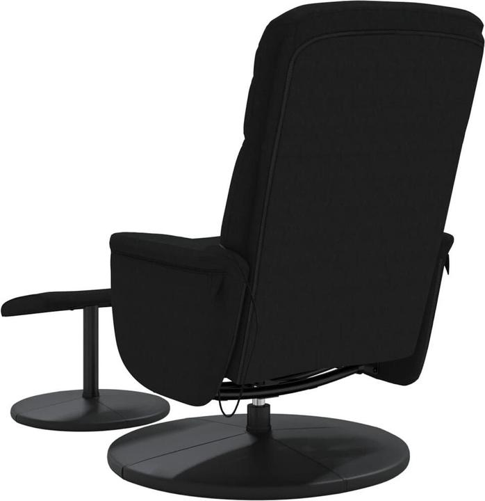 Actual product image VidaXL Massage chair with footstool black velvet,colour