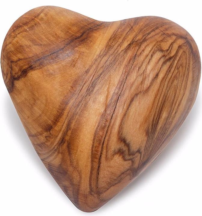 Produktbild Natura Punto Handschmeichler in Herzform aus Olivenholz, 5 x 5 cm, Handarbeit (5 x 5 cm)