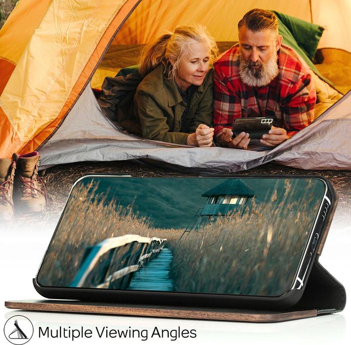 Actual product image Nalia Real wood flip case (Samsung Galaxy S22+)