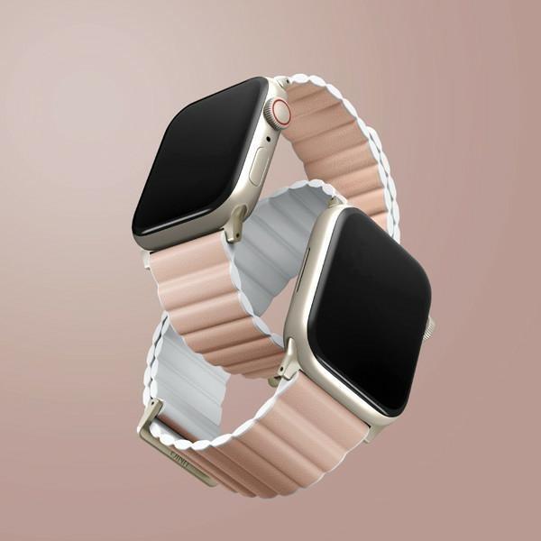 Produktbild Uniq pasek Revix Premium Apple Watch Series 1/2/3/4/5/6/7/8/SE/SE2 38/40/41mm Edition Reversible Mag (Silicon, ecological leather, Plastic)
