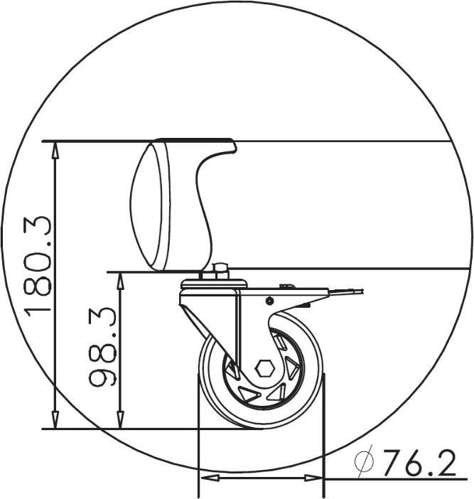 Image du produit Multibrackets M Public Floor Stand Basic 180 (Spécifique à l'appareil, 80", 90 kg)