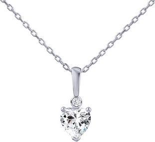 Silvego Aris Silver Heart Necklace with Brilliance Zirconia PRGPHP0001NW