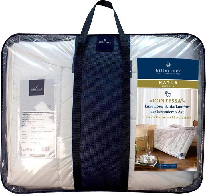 Produktbild Billerbeck Kaschmirdecke Contessa extra leicht, Füllung: 100% Kaschmir (800 g, 155 x 200 cm)