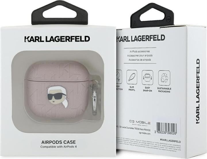 Immagine prodotto Karl Lagerfeld Custodia Monogram Karl Head per AirPods 4 - Rosa