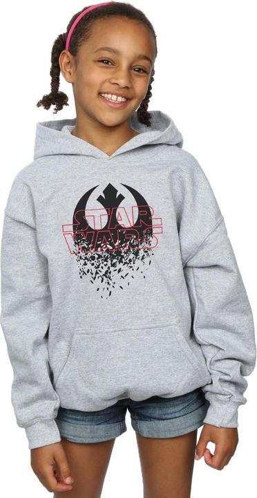 Actual product image Star Wars Girls The Last Jedi Shattered Emblem Hoodie (152, 158)
