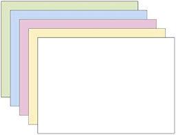 Actual product image Rnk Index cards blank A7 (A7, 205 g/m², 100 x)