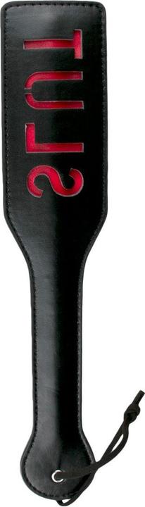 Actual product image Fetish Collection Zwarte leren paddle slut