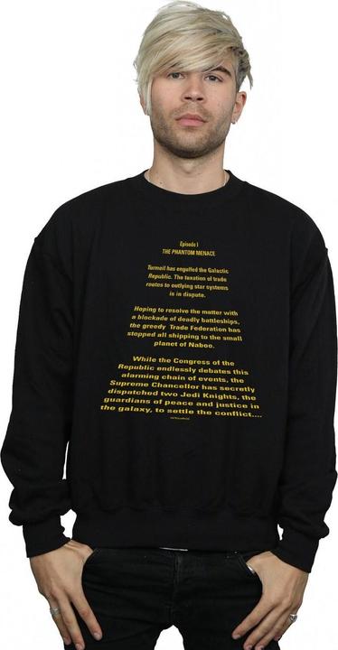 Image du produit Star Wars - Sweat THE PHANTOM MENACE OPENING CRAWL - Homme (XL)