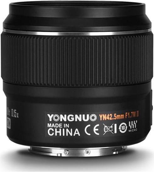 Actual product image Yongnuo YN 42.5mm f/1.7M II Prime Lens Micro Four Thirds (Four Thirds, Micro Four Thirds)