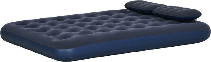 Image du produit Swisshandel24 Matelas gonflable pour 2 personnes, avec pompe à main, souple & robuste, 203x152x22cm, bleu (152x203)