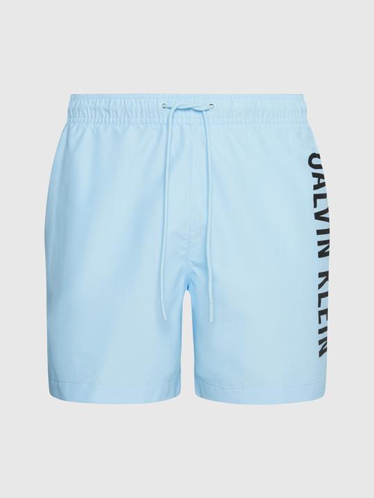 Actual product image Calvin Klein Medium Drawstring Heren Zwembroek - Powder Aqua - Maat L (L)