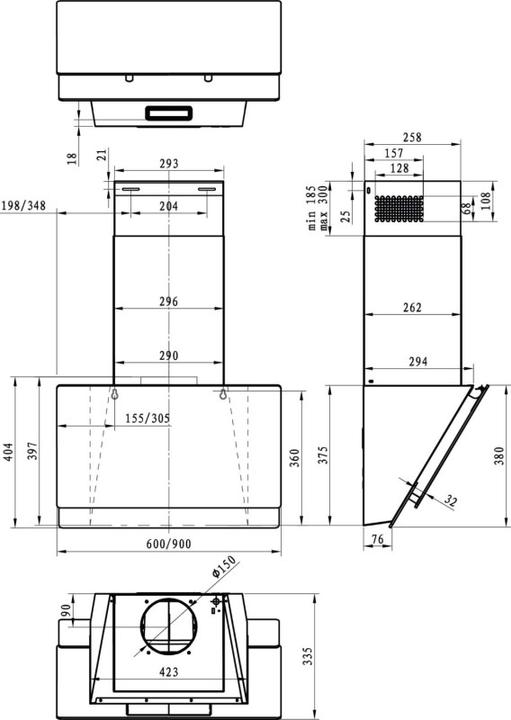Actual product image Gorenje WHI949EXBG Chimney bonnet (Wall hood)