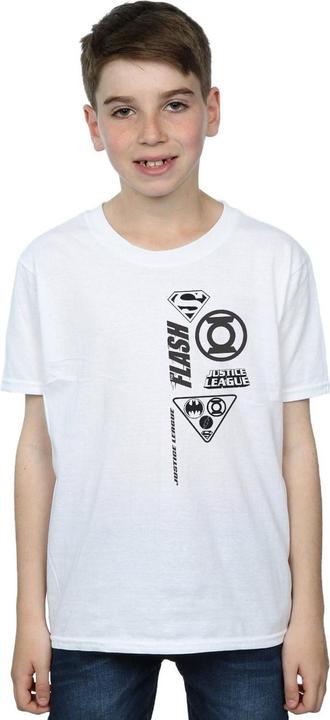 Actual product image Boys Justice League Chest Icons T-Shirt (140, 146)