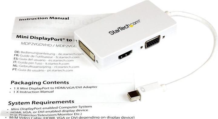 Immagine prodotto StarTech Adattatore Mdp A Vga/Dvi/Hdmi (Mini DP, 10 cm)