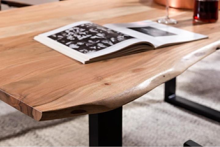 Image du produit SIT Möbel Table en bois massif Ux3.6 acacia naturel-noir antique (180 x 90 x 76 cm)