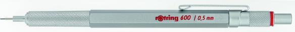 Immagine prodotto Rotring Matita automatica 600 0,5 argento - 1904445 (0.50 mm, HB, 1 x)