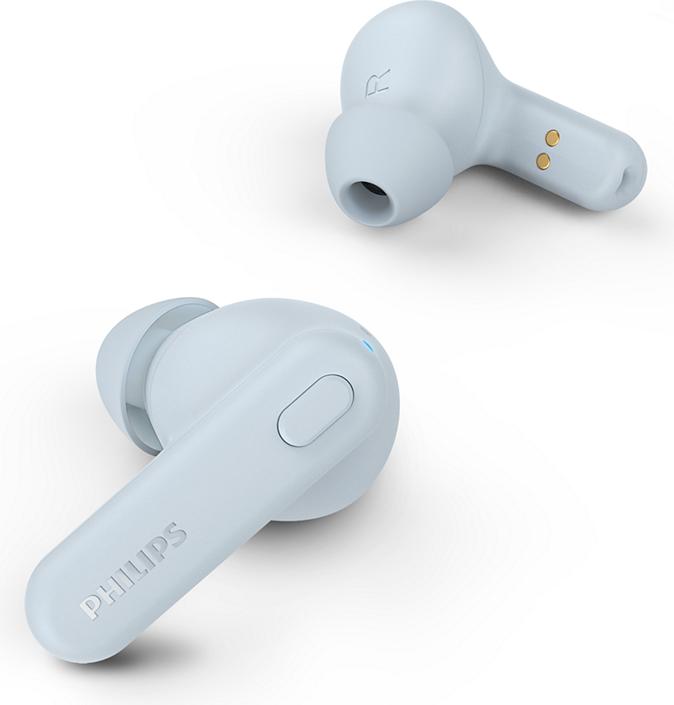 Actual product image Philips TAT1108BL headphones/headset Wireless In-ear Calls/Music Bluetooth Blue (10 h, Wireless)