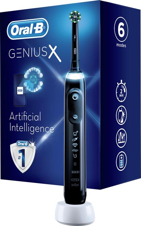 Image du produit Oral-B Brosse à dents électrique Genius X Black (Brosse à dents oscillo-rotative)
